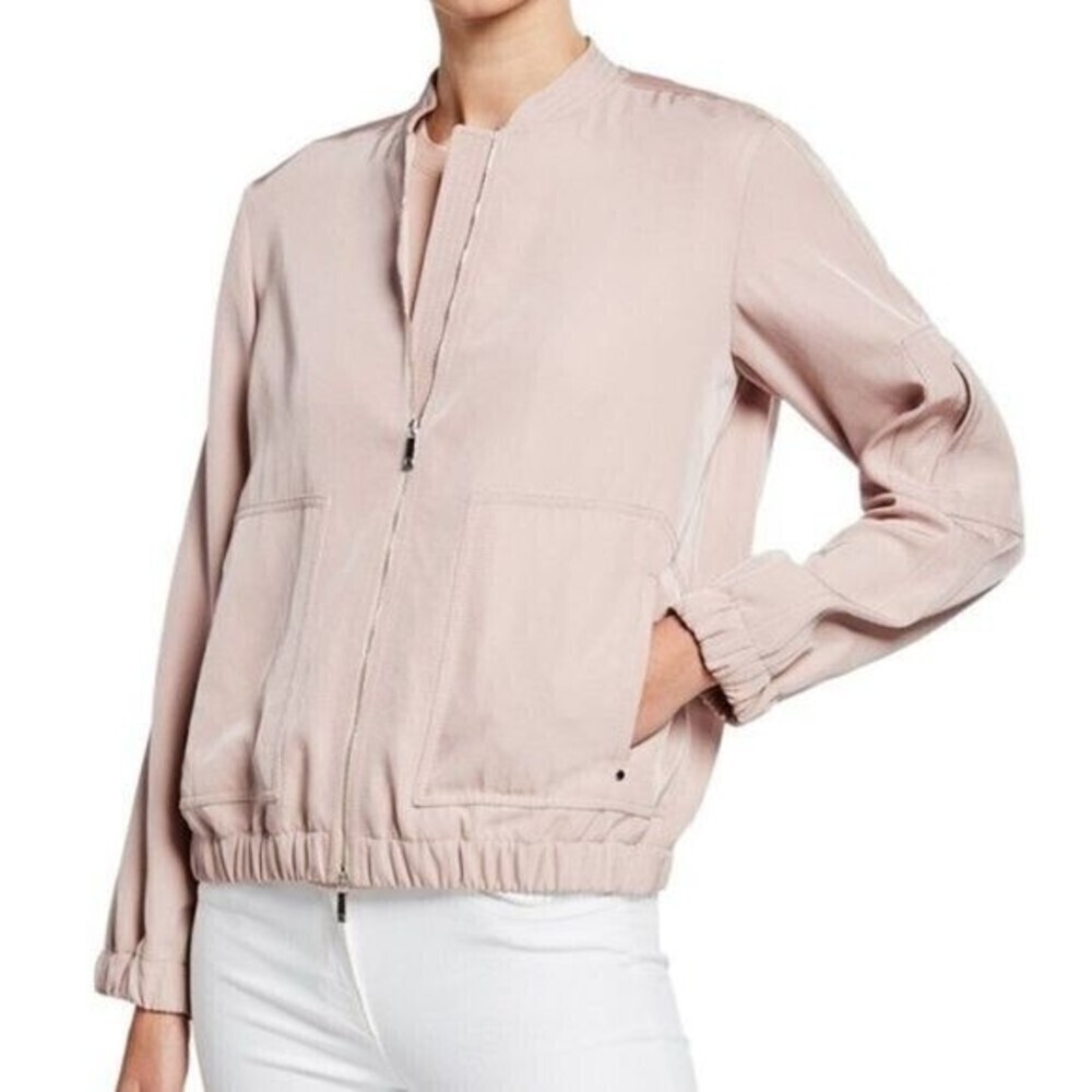 LAFAYETTE 148 | Ziggy Pink Canary Cloth Bomber | Women’s | M | NWT